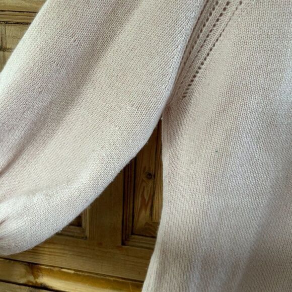 IMMA Medium Pale Pink Cashmere Sweater Turtleneck Knit - Picture 4 of 12